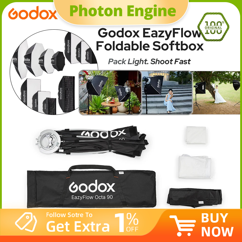 Photography Lighting Meter - Godox EazyFlow Series Foldable Softbox Bowens