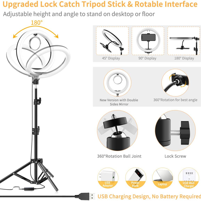 Video Light 16/26/33cm Selfie  - огляд і ціна Photography Lighting Description